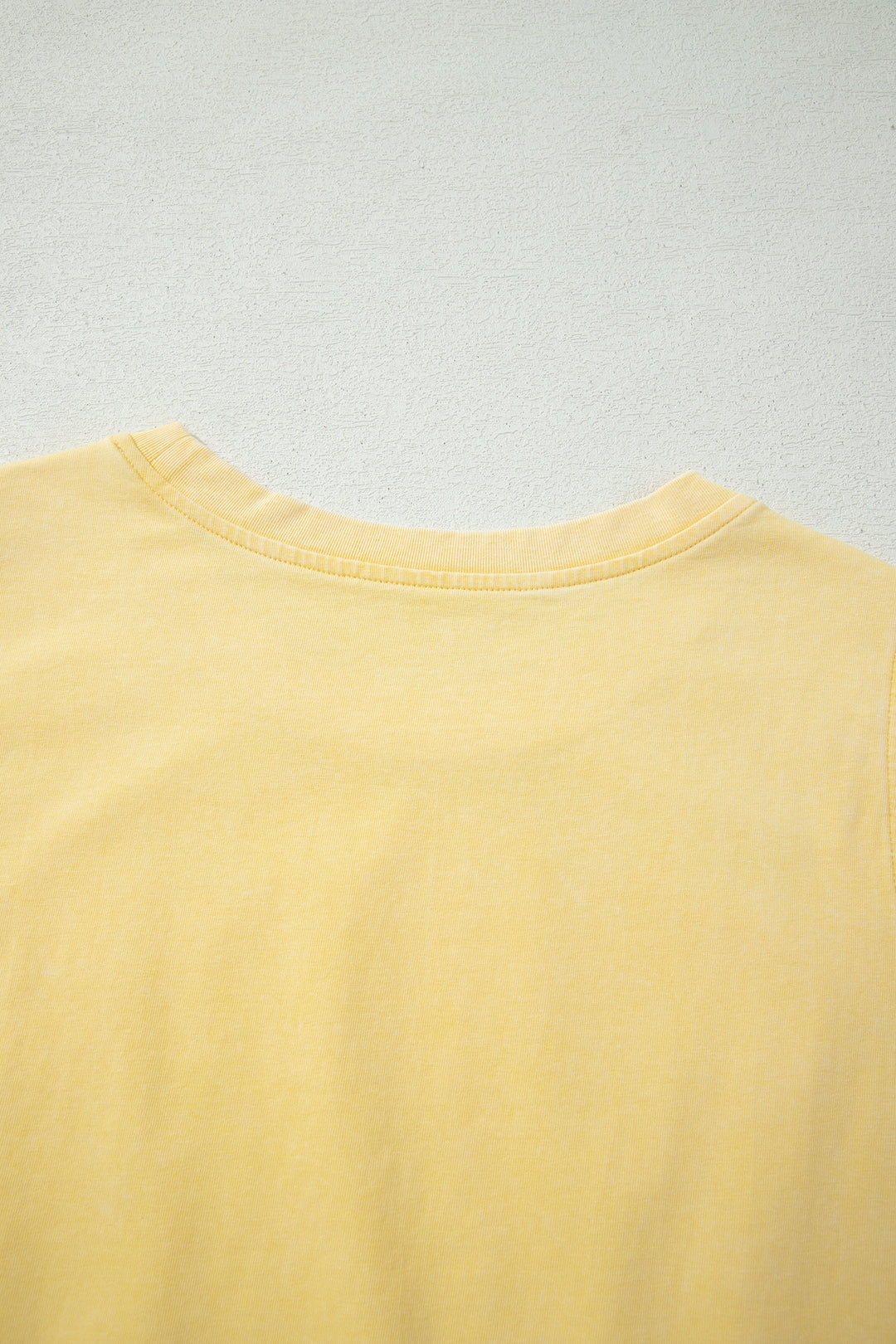 Yellow Cream Washed Sleeveless Top Split Skort Cotton 2pcs Outfit