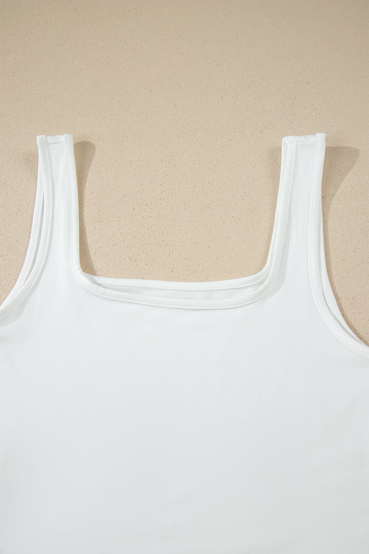 White Sheer Lace Round Neck T Shirt