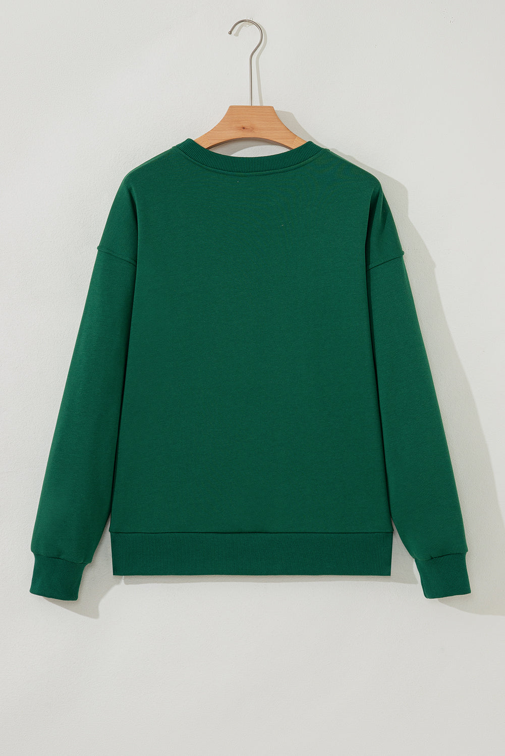 Embroidered Letter Graphic Christmas Fashion Sweatshirt