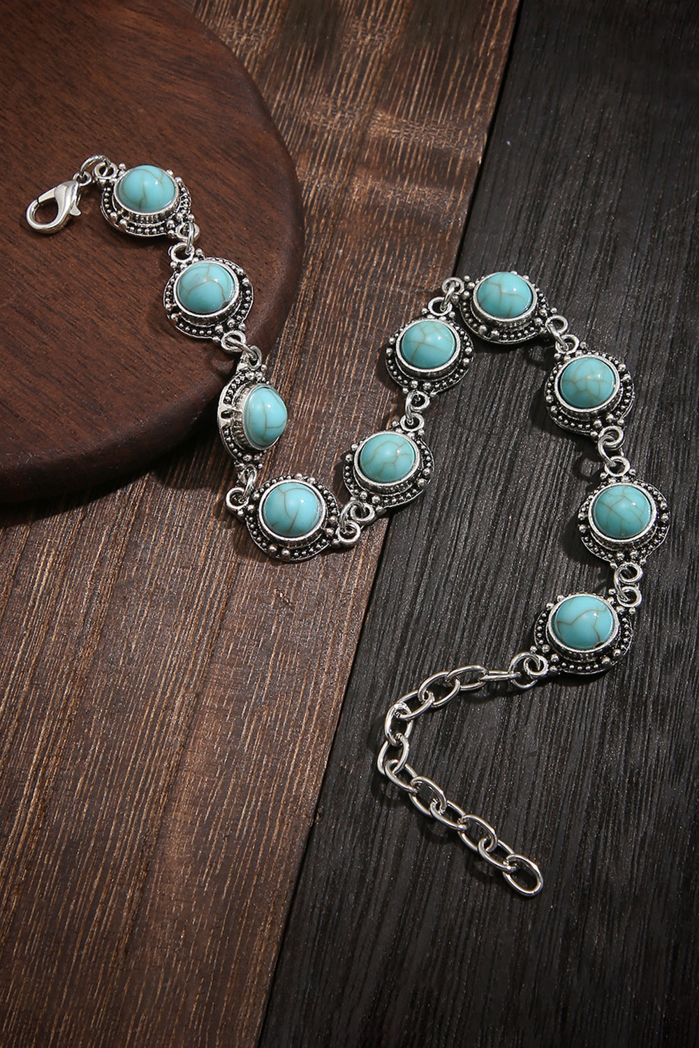 Bracelet de cheville en turquoise naturelle de Bohême