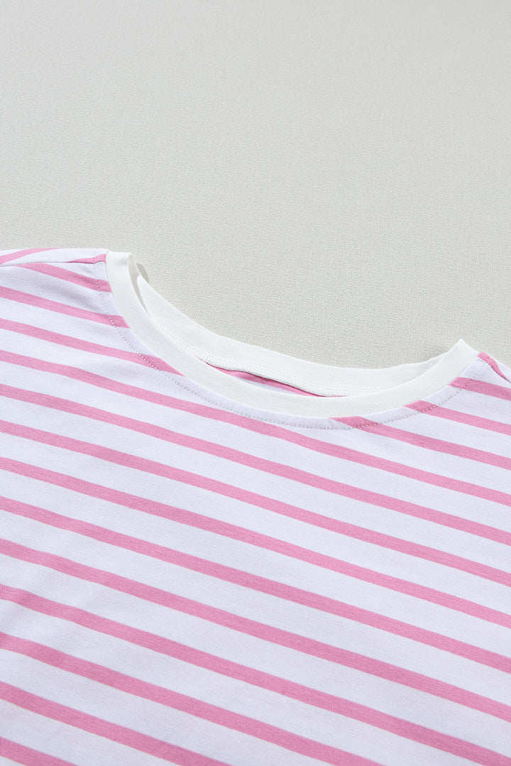 Colorblock Patchwork Baggy T Shirt