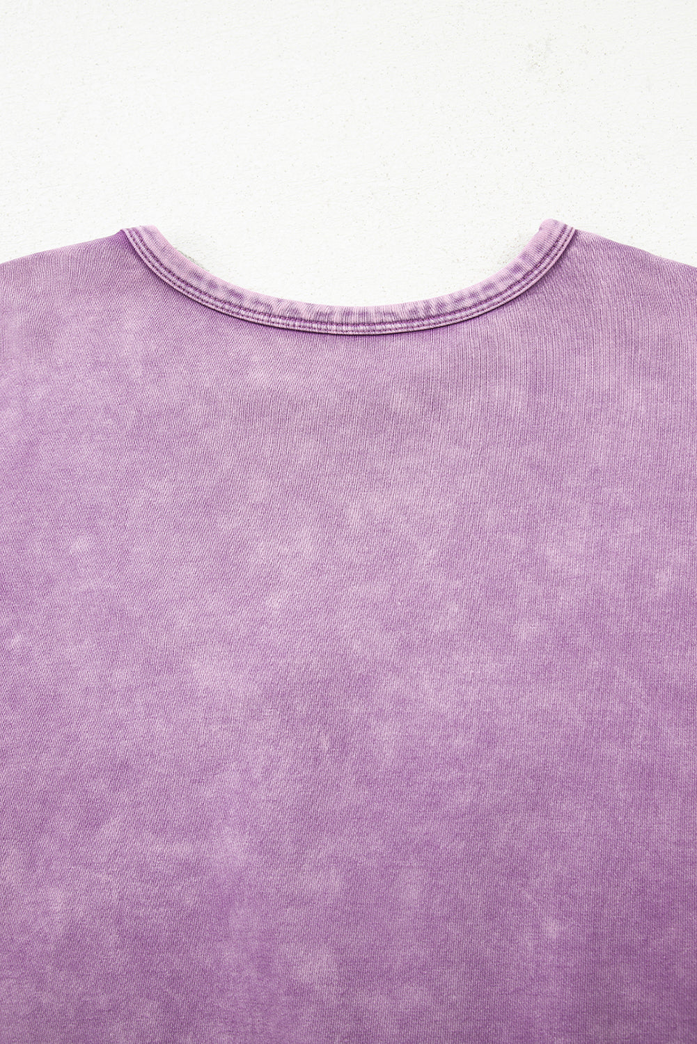 Mineral Wash Big Bow Patchwork Pullover Sweatshirt
