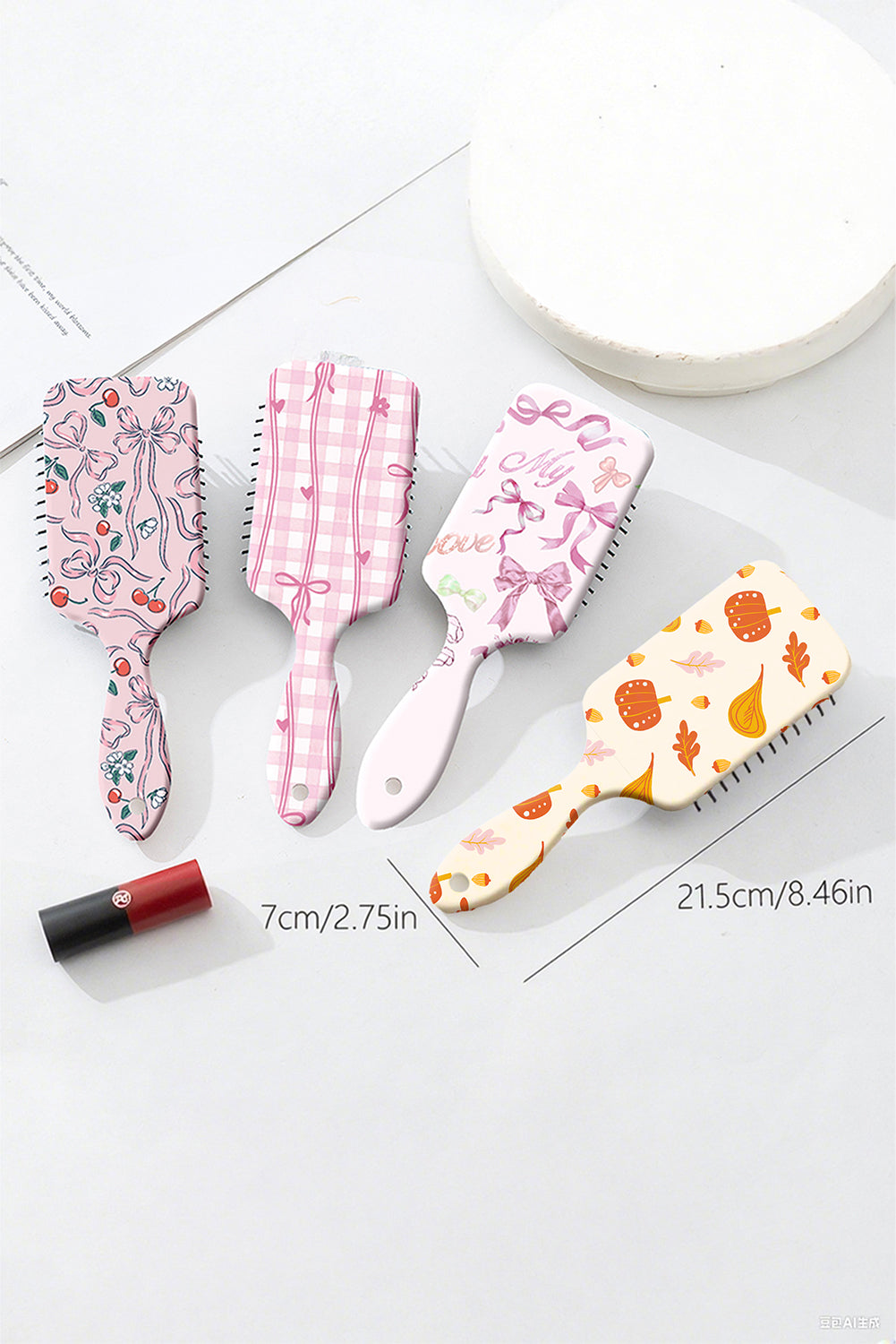 Pumpkin Fall Vibe Print Air Cushion Comb