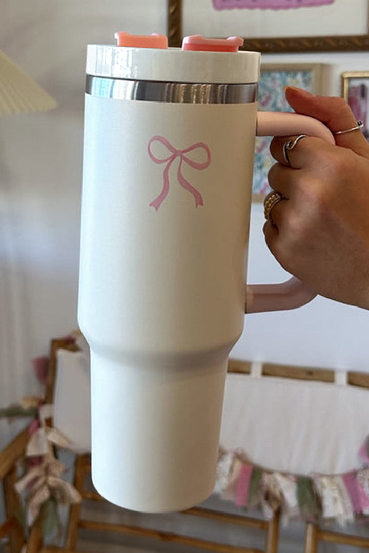 Gobelet à poignée avec nœud papillon et blocs de couleur 40Z