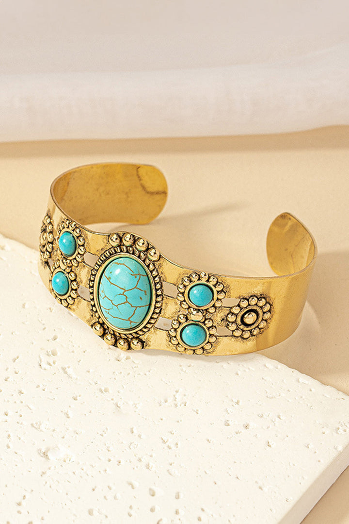 Vintage Boho Turquoise Cuff Bracelet