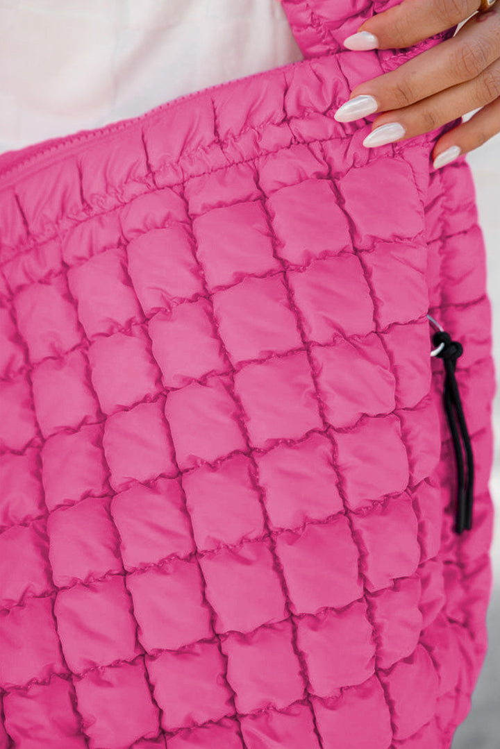 Quilted Puffy Large Shoulder Bag