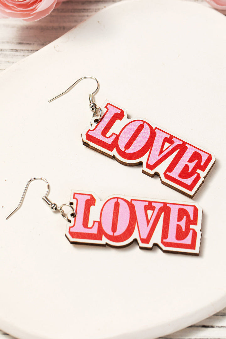 Boucles d'oreilles pendantes à crochet pour la Saint-Valentin