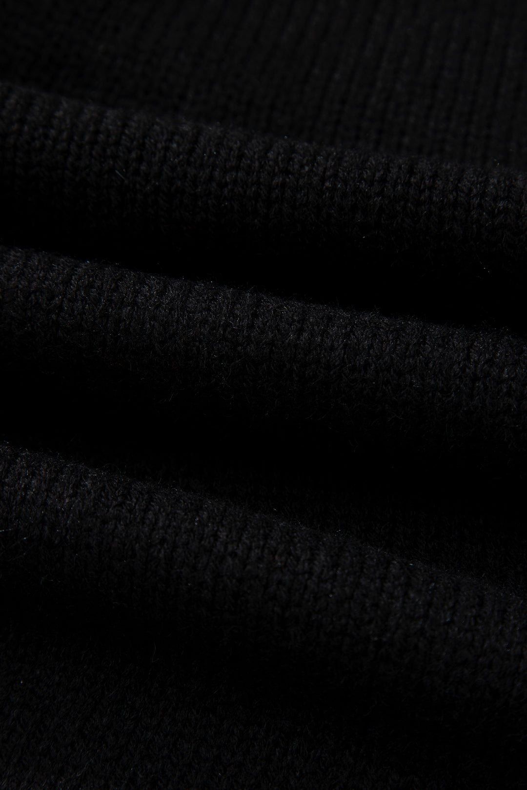 Black Bow Backless Bubble Sleeve Sweater