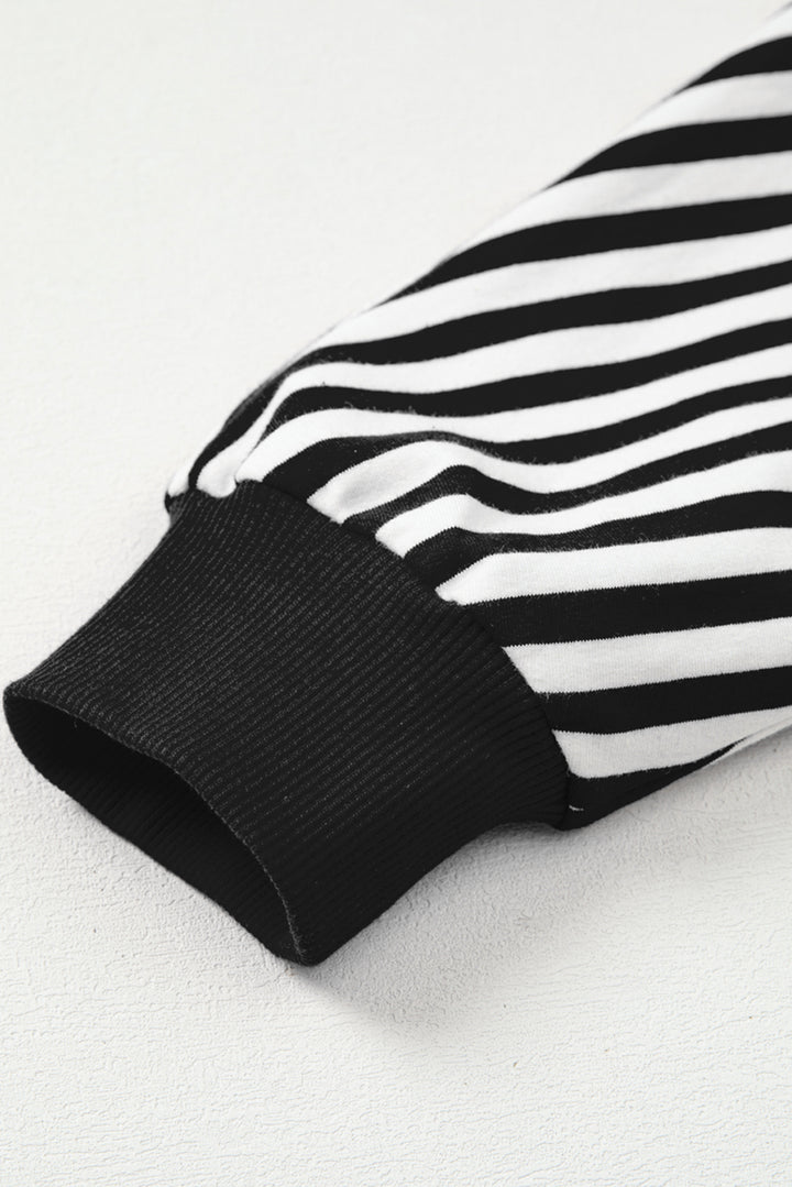 Exposed Seam Drop Shoulder Casual Pullover Top