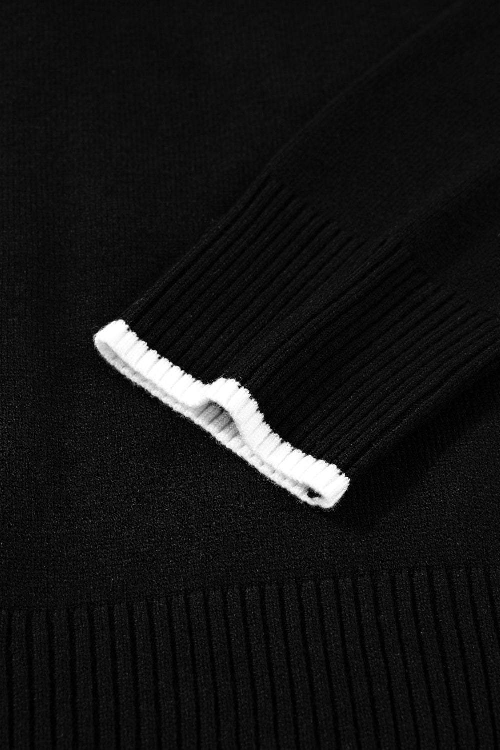Contrast Trim Big Bow Accent Holiday Cropped Sweater