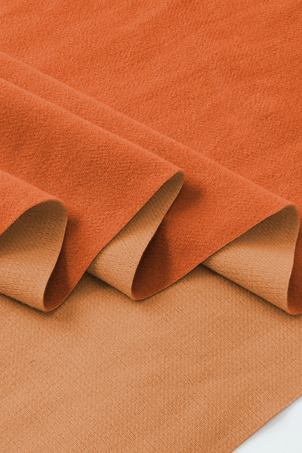 Écharpe à pompons bicolore en cachemire