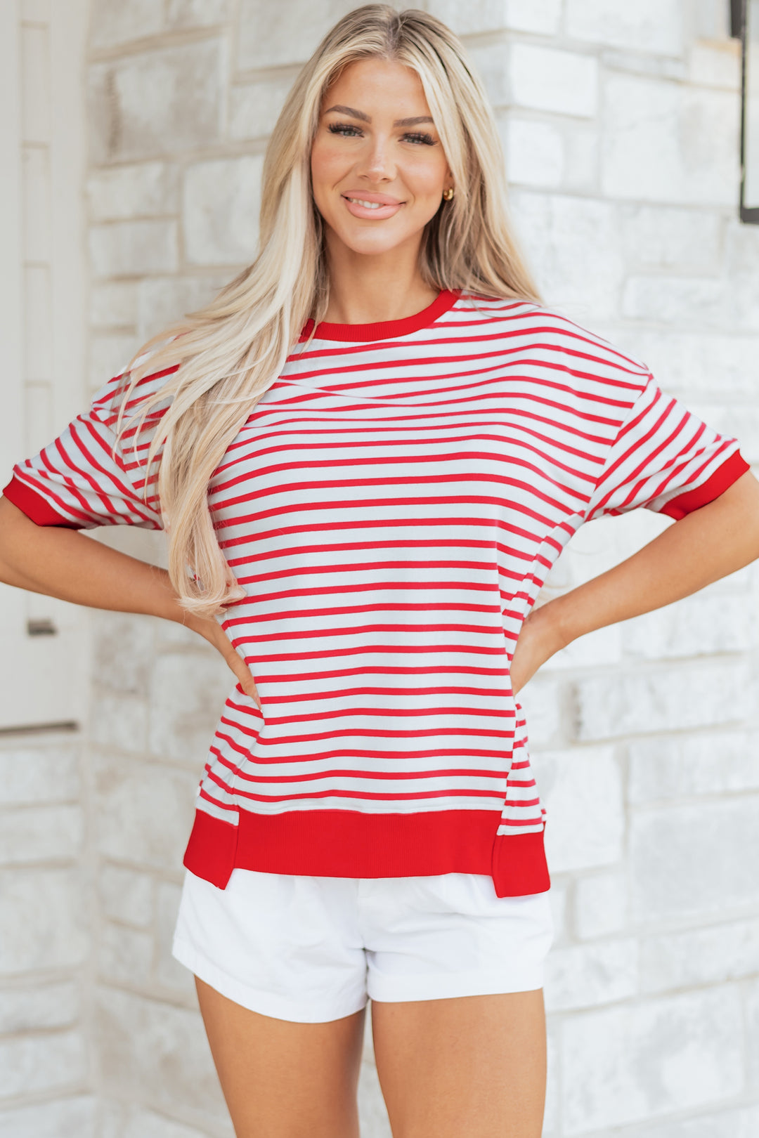 Drop Shoulder Half Sleeve T Shirt