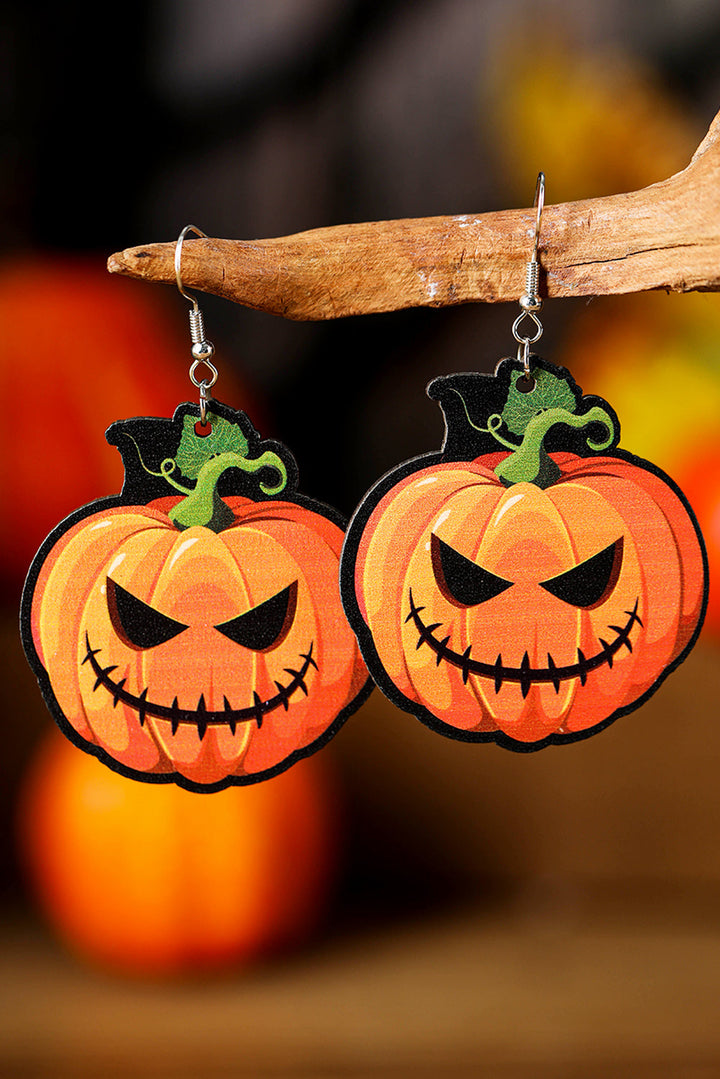 Halloween Kürbis Gesicht Haken Ohrringe