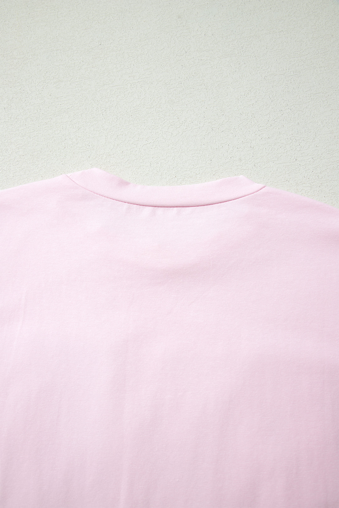 Pink PRAY Sequin Leopard Multiple Patched Graphic Tee