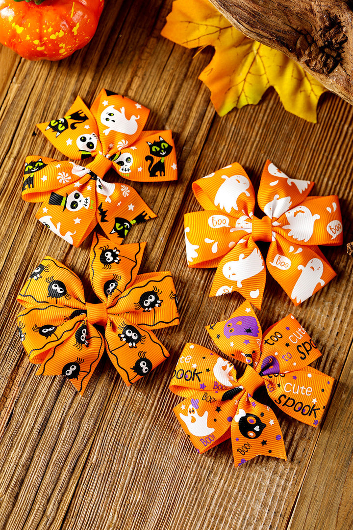 Halloween Haarspange mit zufälligem Muster und Schleife