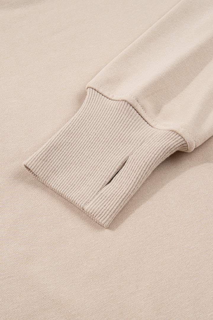 Jet Stream Oversize Slit Sweatshirt Ribbed Leggings 2pcs Set