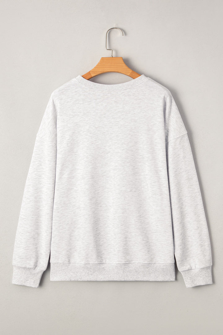 Vintage Washed GAME DAY Graphic Baggy Sweatshirt
