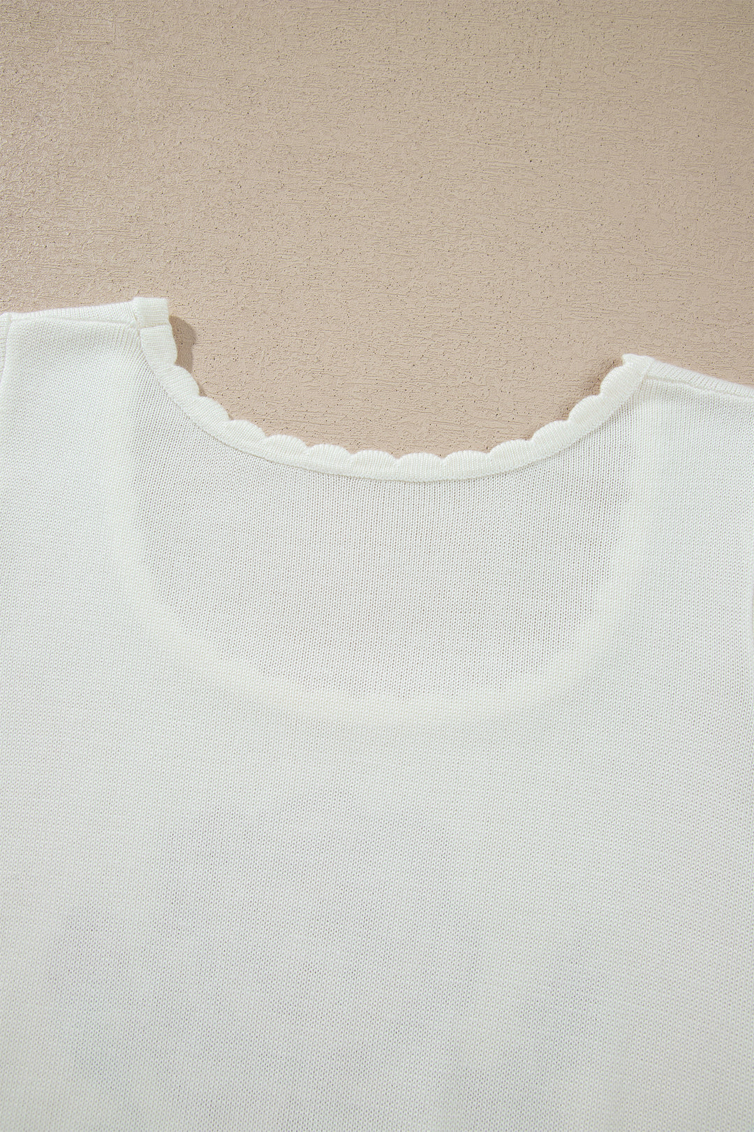 Chic White Western Floral Print Short Sleeve Square Collar Knit Sweater