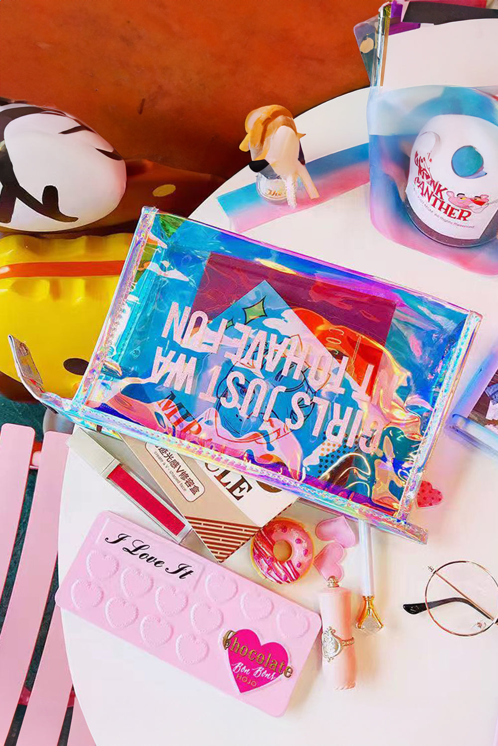 Laser Waterproof Zipper Makeup Bag