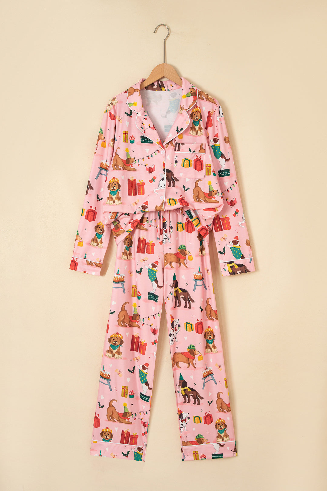 Pink Abstract Dog Lounge Set