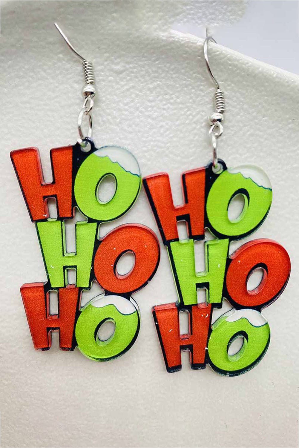 HO HO HO Boucles d'oreilles pendantes de Noël