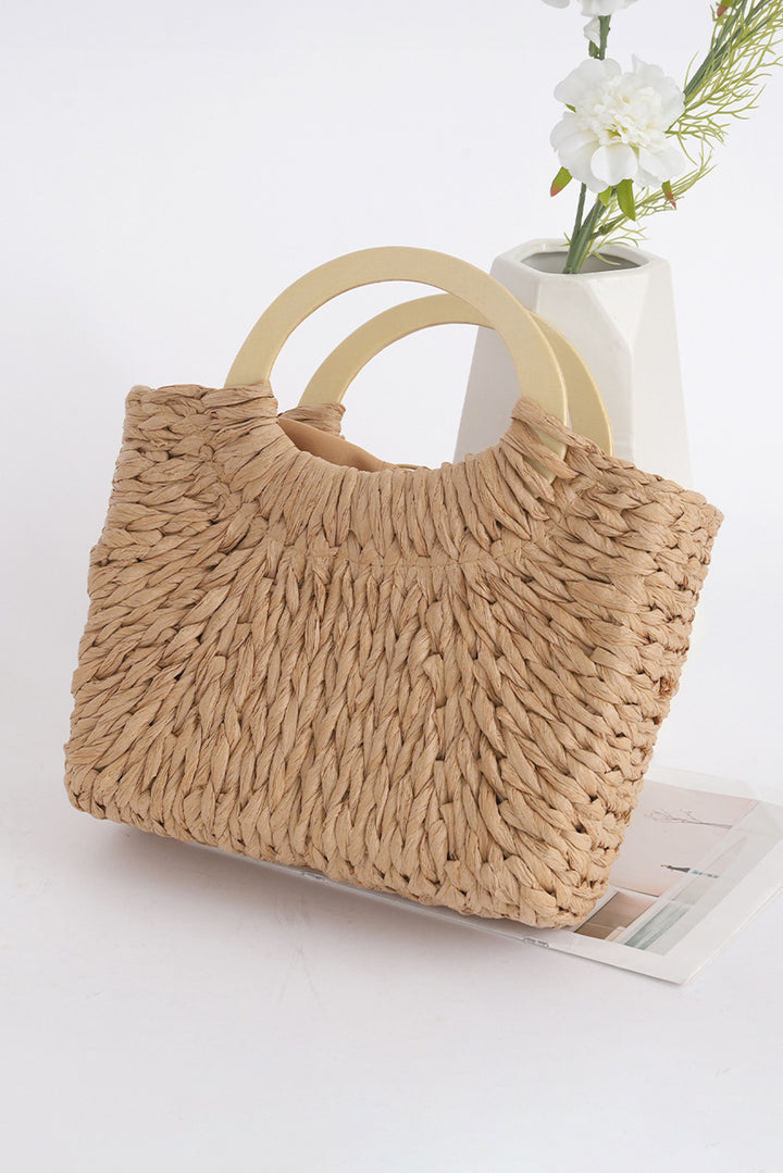 Retro Straw Woven Handle Bag