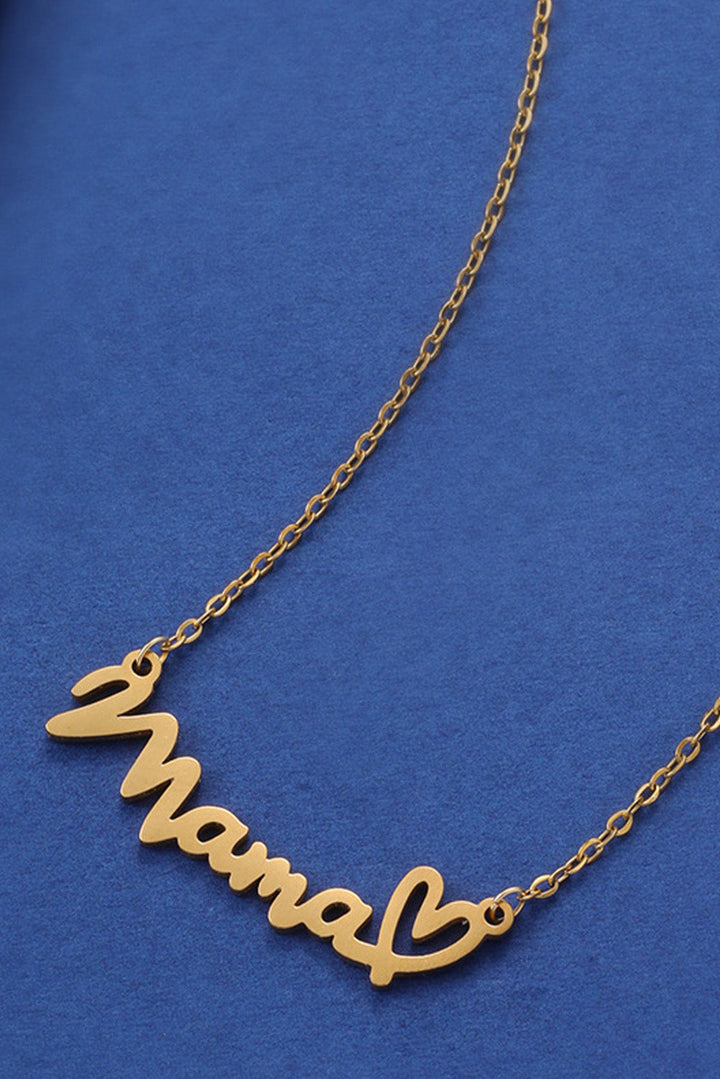 Collier avec pendentif en forme de cœur pour maman
