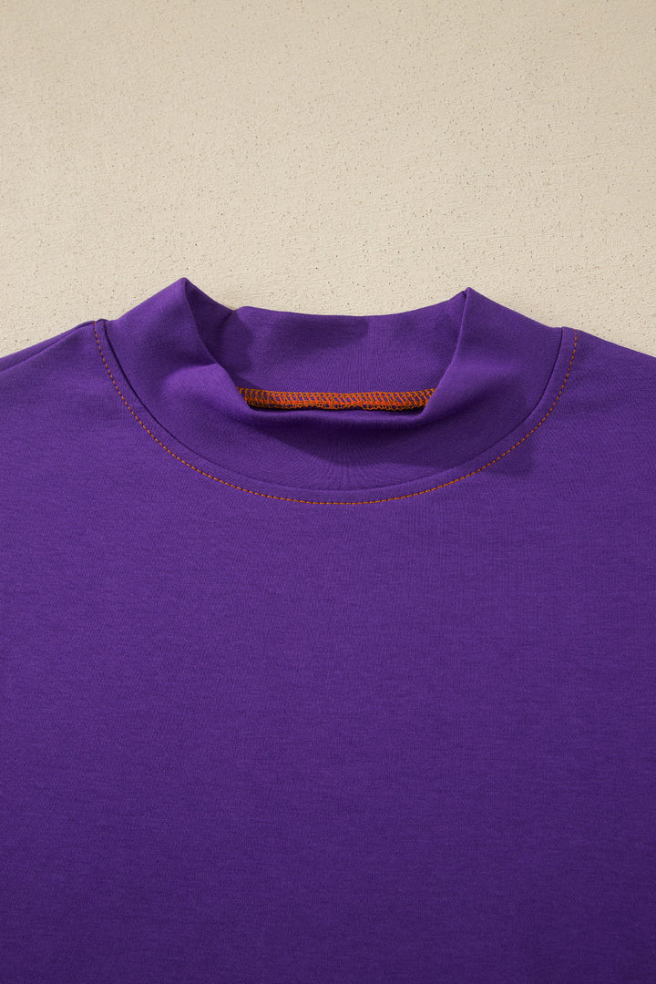 Reversible Contrast-Stitched T-Shirt