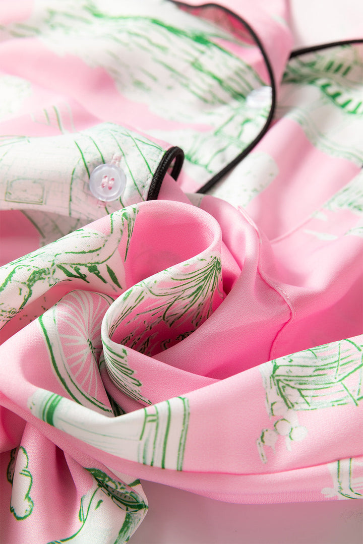 holiday resort short 2pcs pajama set