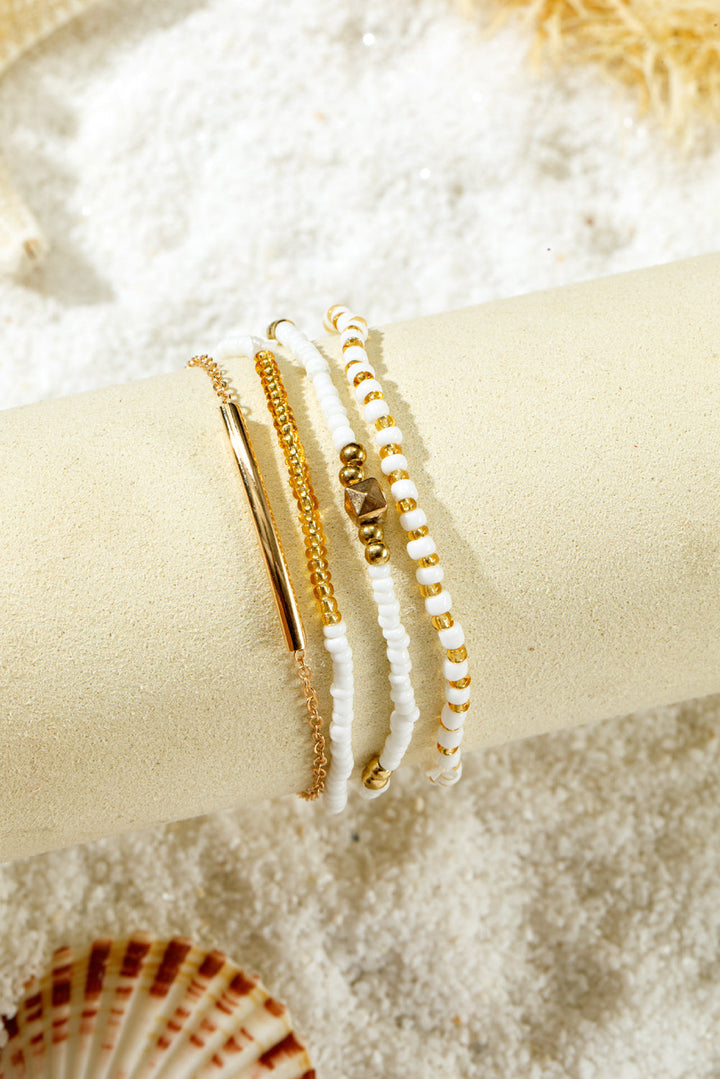 Ensemble de bracelets multicouches à petites perles