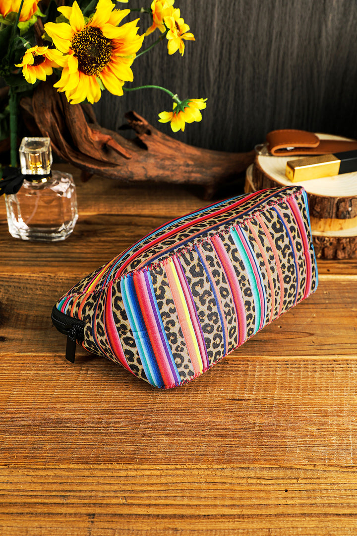 Trousse de maquillage léopard Serape 14 x 19 cm
