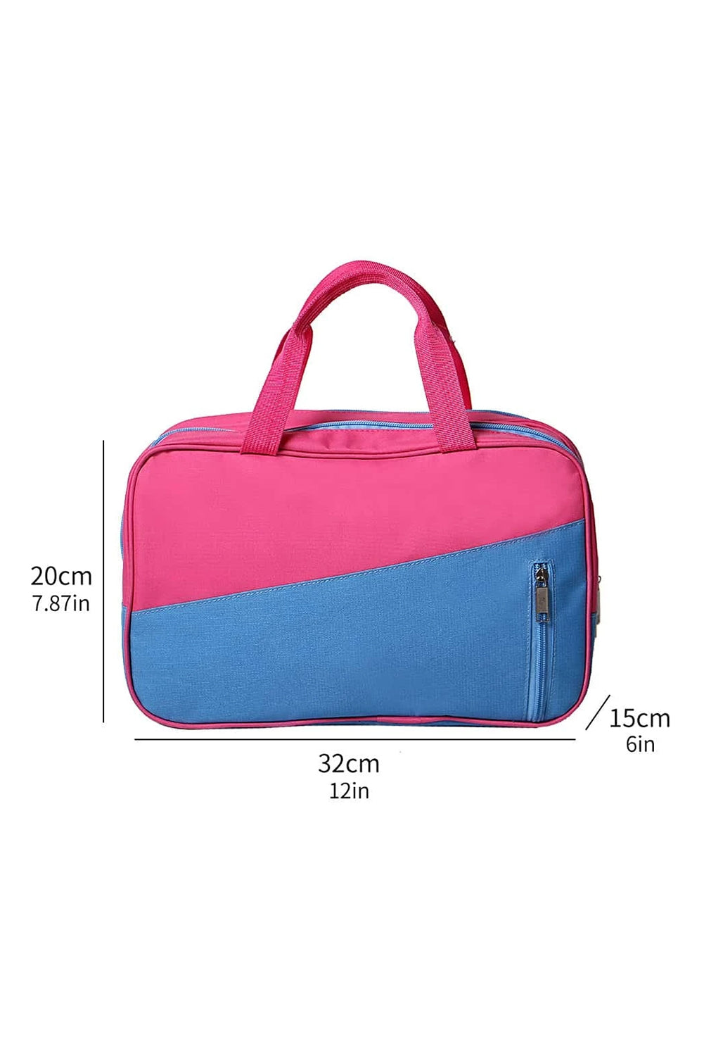 Color Block Multi Zip Pocket Portable Yoga Bag