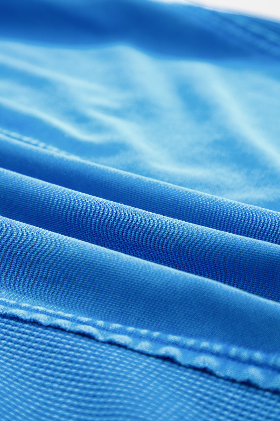 Blue Mineral Wash Star Mesh Patchwork Oversize Tee