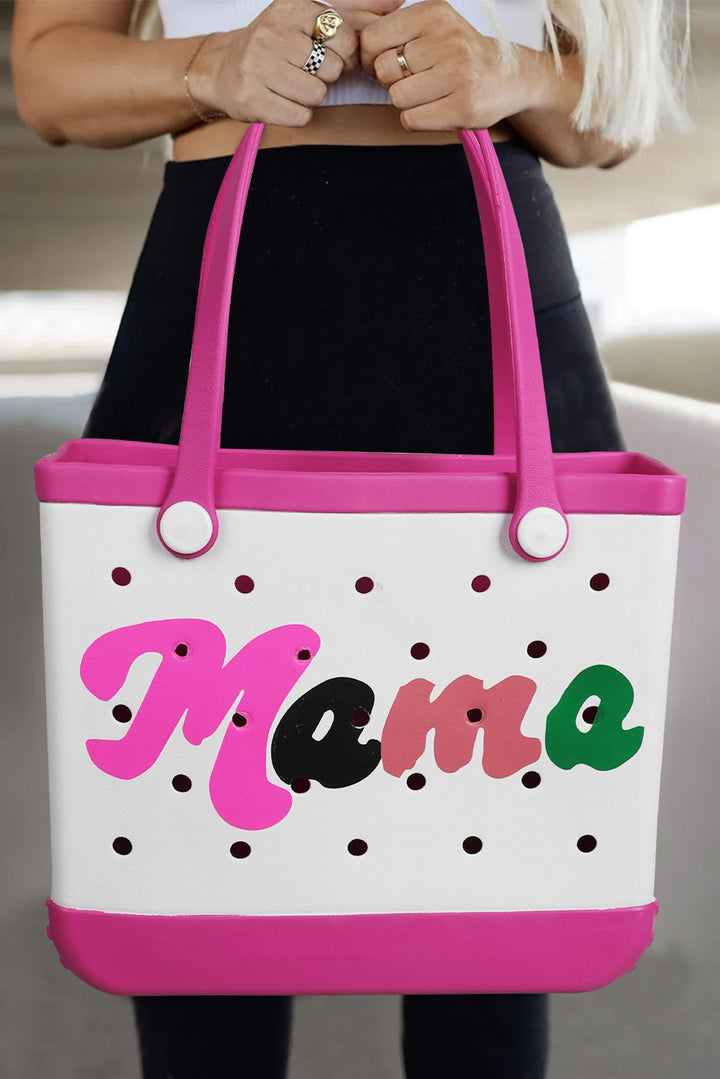 mama Print Self-assembly Straps Hollowed EVA Beach Bag