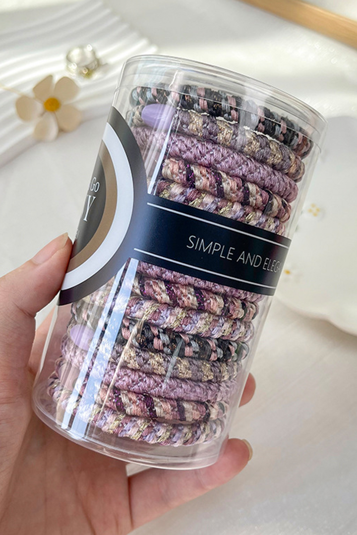 Lot de 15 élastiques tressés pour cheveux