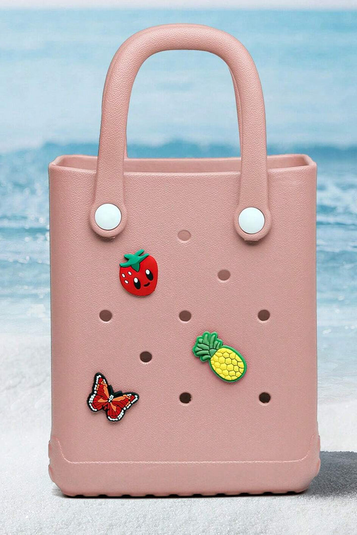 Waterproof EVA Random Decorations Hollow Tote Bag