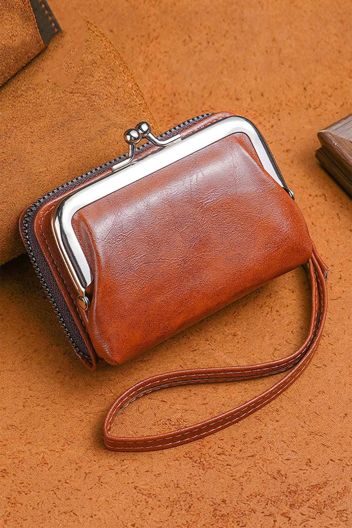 Minimalist Wristlet PU Leather Coin Purse