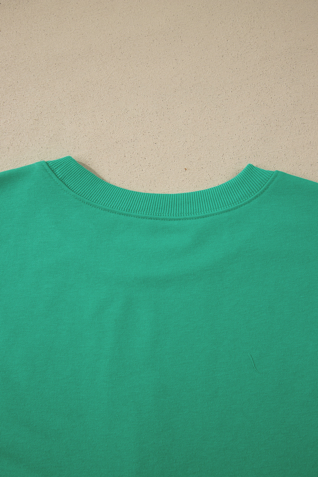 Sea Green Solid Color Loose Tee Drawstring Shorts 2pcs Outfit