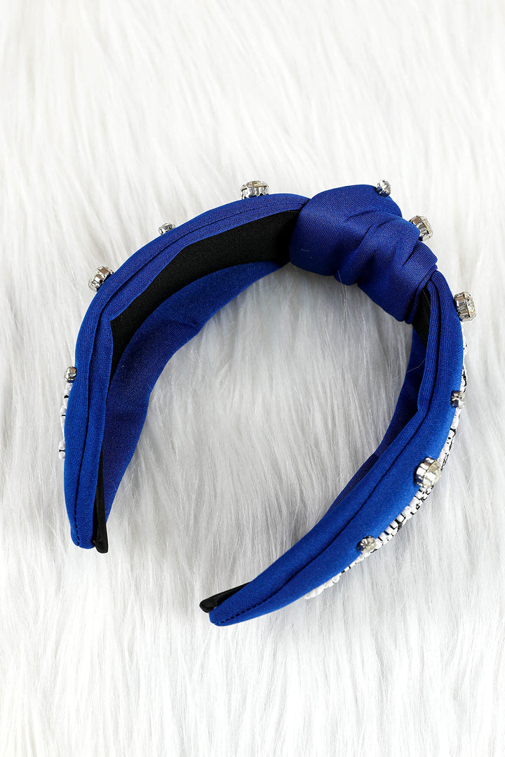 GAME DAY Rugby Football Season Diamond Knotted Headband