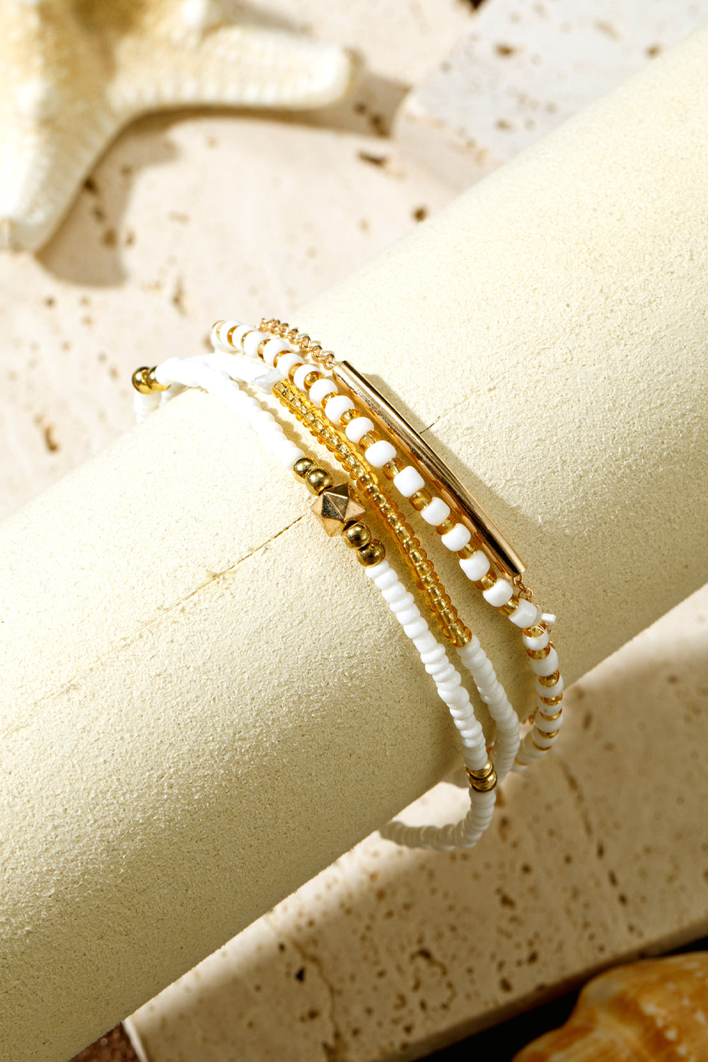 Ensemble de bracelets multicouches à petites perles