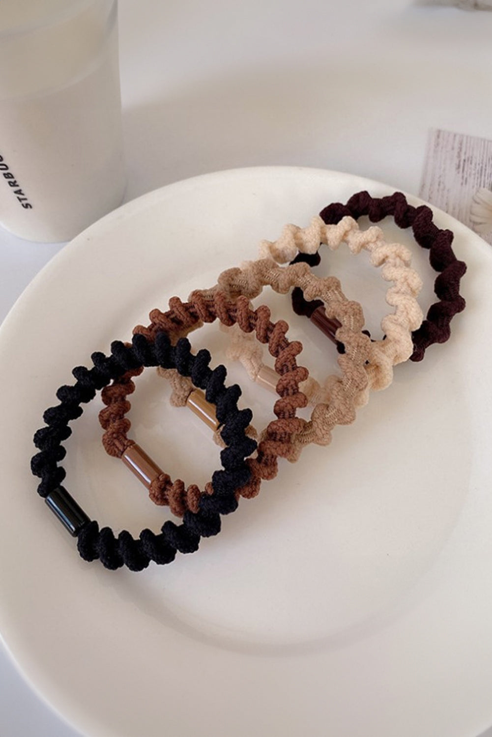 5pcs Spiral High Elastic Hair Tie