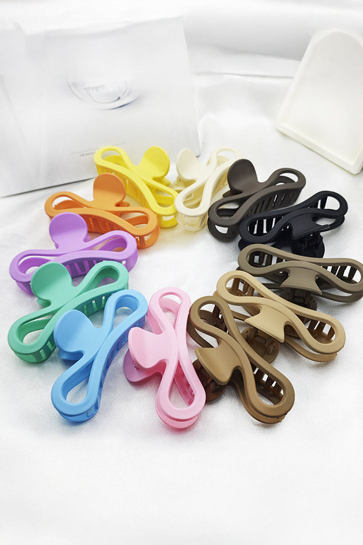 Minimalist Wave Shape Matte Hair Claw Clip