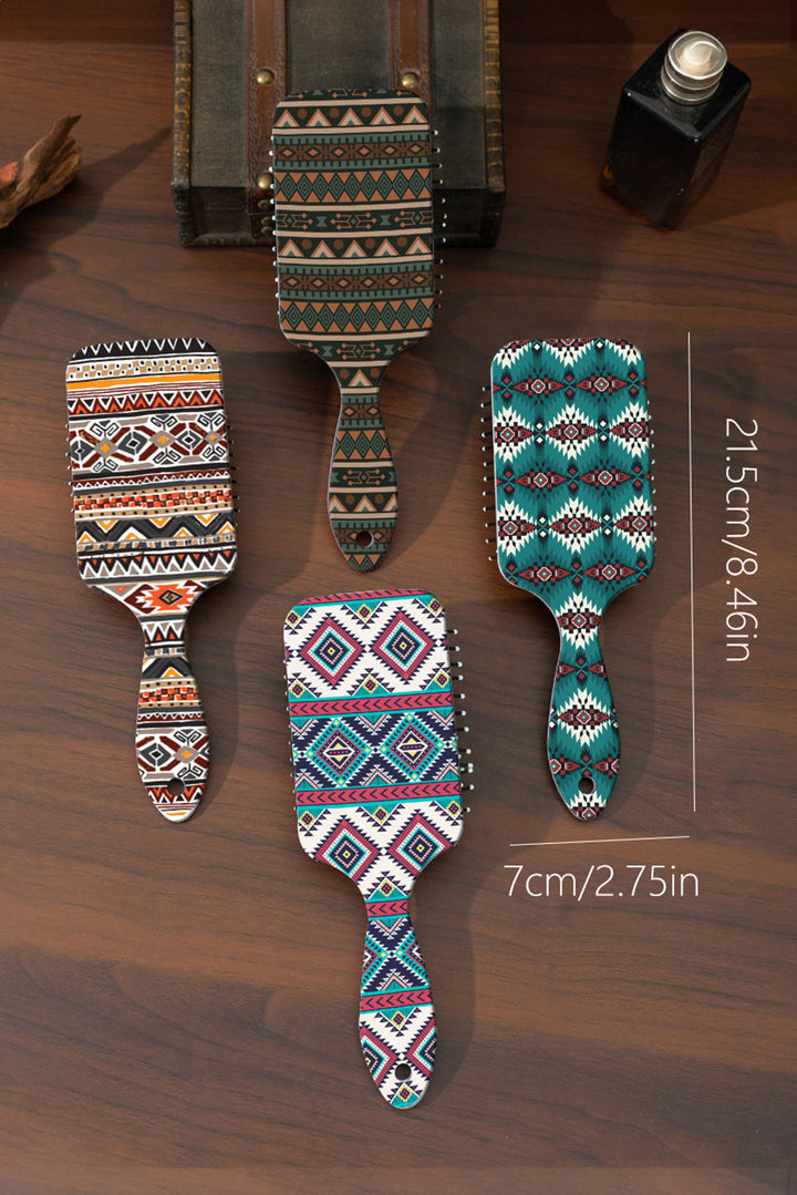 Peigne à coussin d'air antistatique à motif géométrique occidental