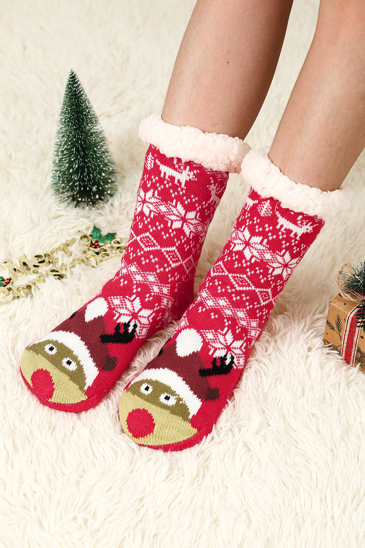 Weihnachtsflocken-Thermosocken