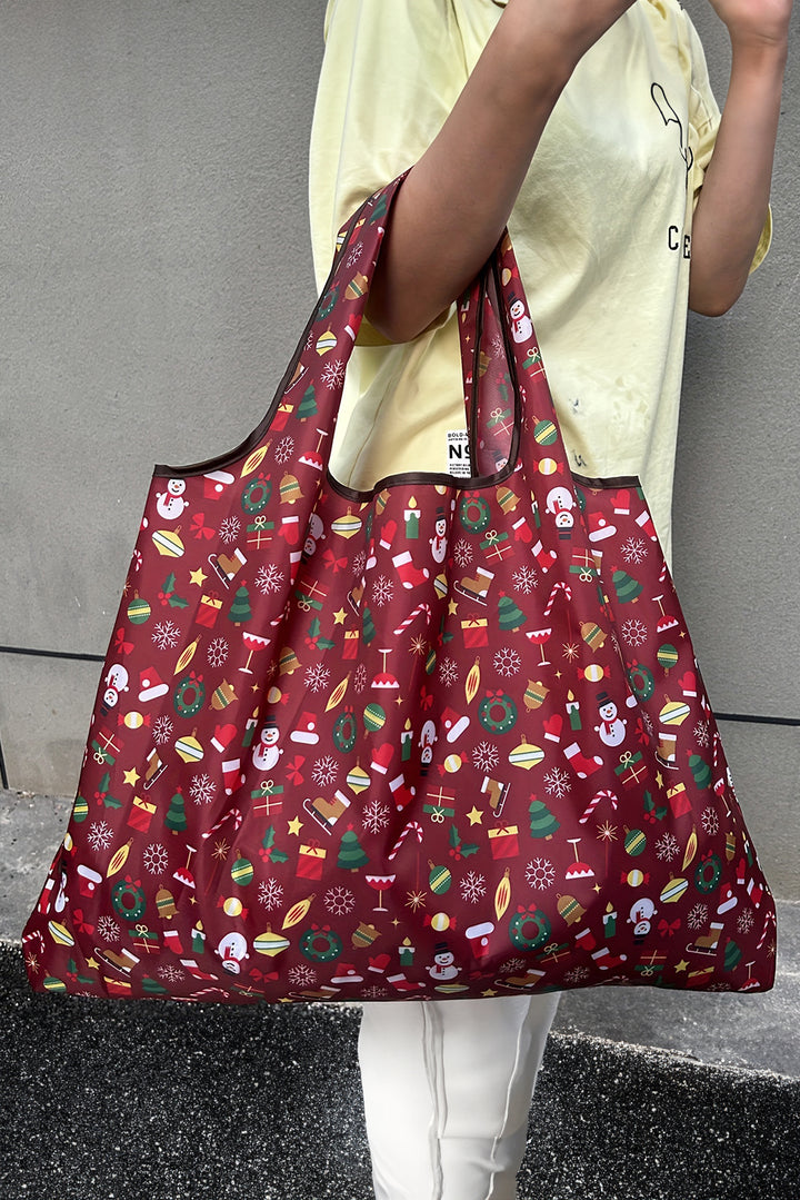 Large Foldable Christmas Holiday Reusable Oxford Bag