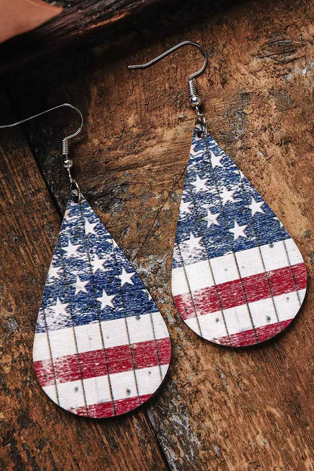 Boucles d'oreilles drapeau américain