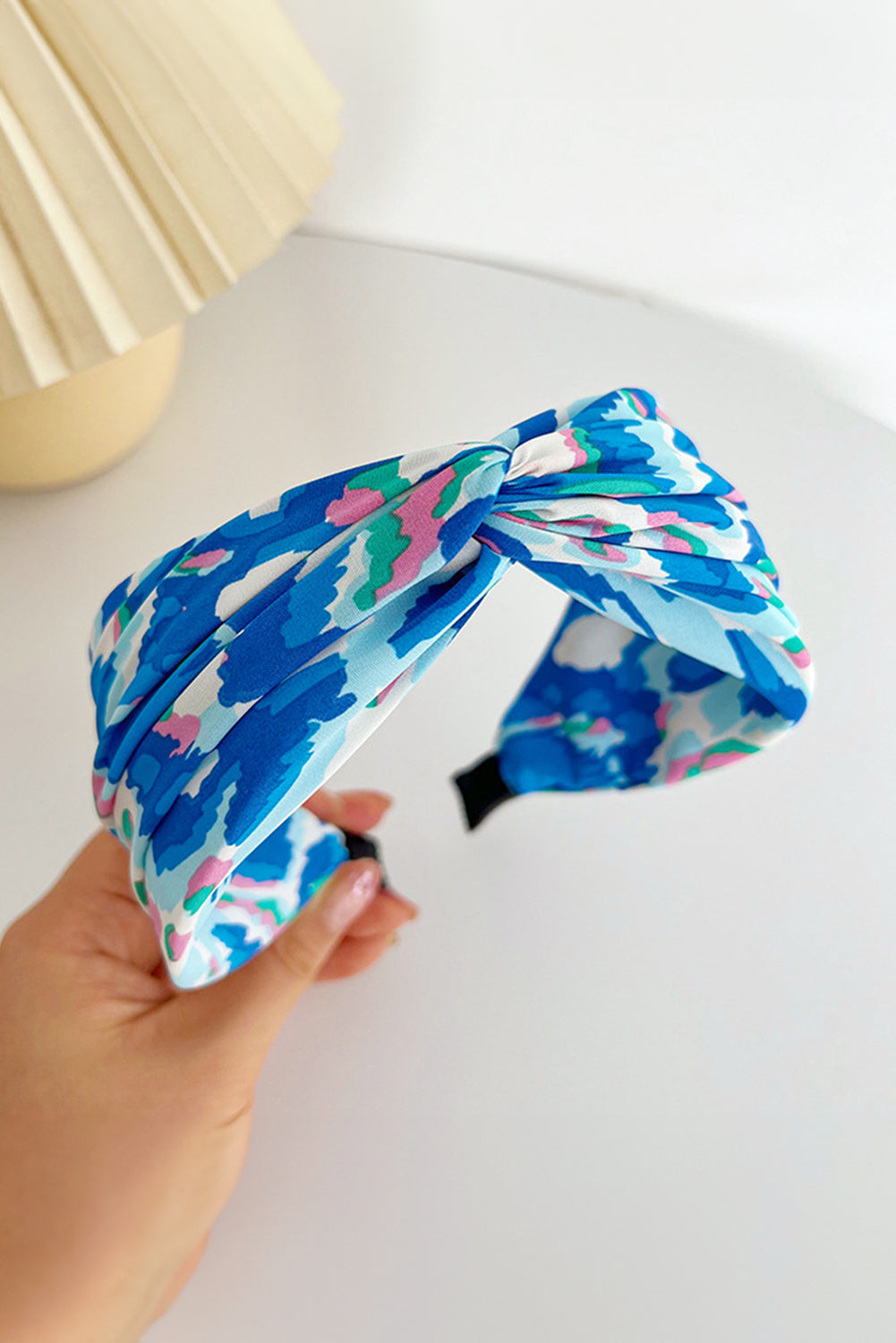 Bandeau à cheveux torsadé imprimé bohème pour les vacances