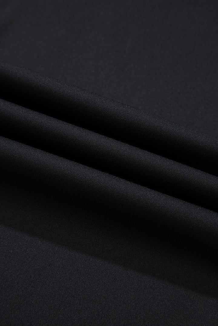 Black V Shape High Waist Flared Leggings
