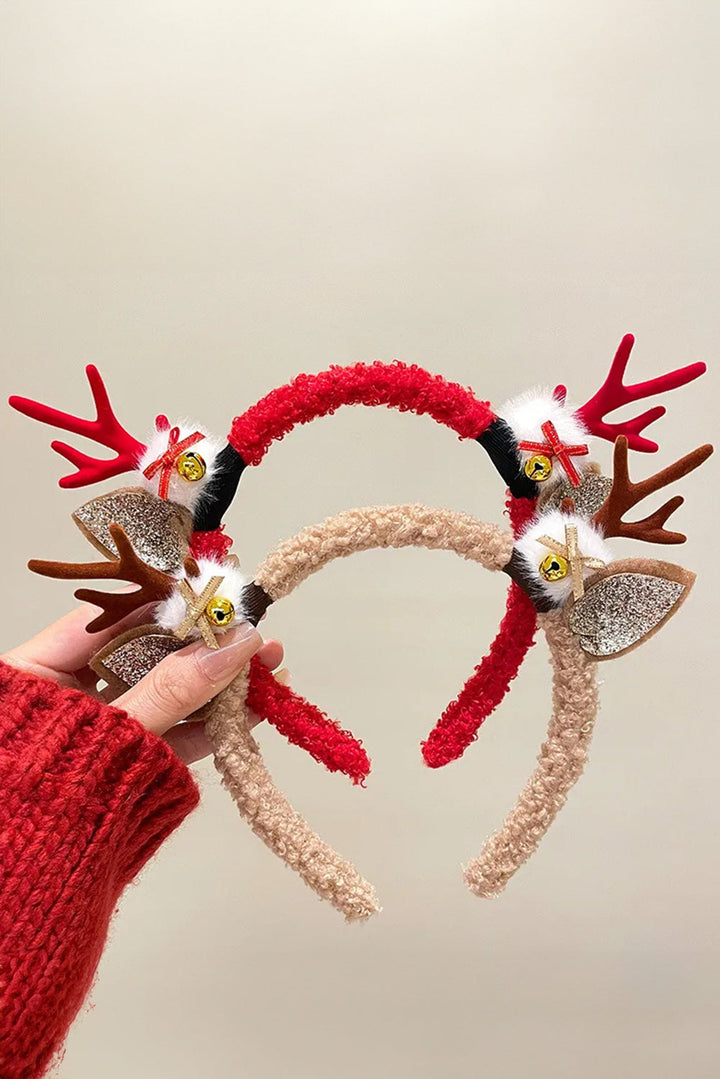Weihnachts-Stirnband mit Rentiergeweih
