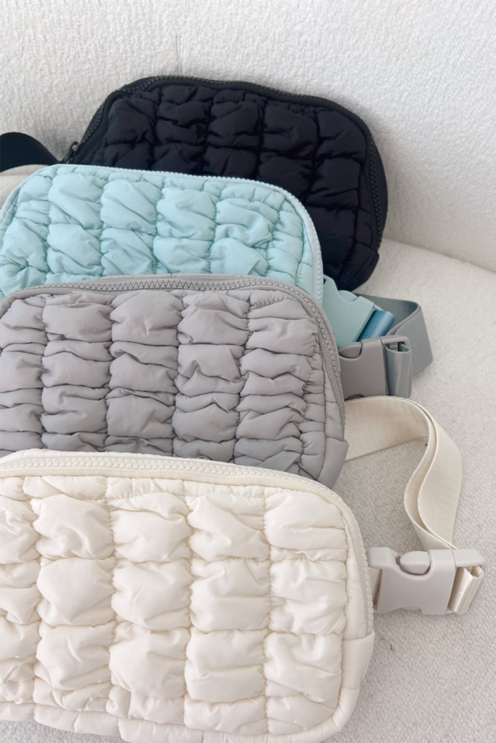 Quilted Puffer Belt Bag Fanny Pack